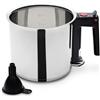 GSW 983167 - Pentolino Bagnomaria bollitore 1,5 L - Incluso Imbuto, Acciaio Inox, Argento, 16 cm 2 unità