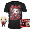Funko Pop! - Figurina Harley Quinn z DC Comics - Set POP & Tee, Escuadron Suicida