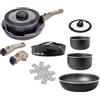 BRUNNER Set di pentole e padelle da campeggio, tema pirata/spaziale - diametro 26 cm, ideale per l'uso all'aperto