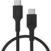 Green Cell CAVO USB-C / USB-C Greencell PowerFlex 30 cm PD 100 W nero in silicone