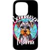 Whisker Mosaic Lettering Co. Custodia per iPhone 15 Pro Schnauzer, mamma, macchiato, cane, illustrazione