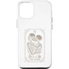 Tarot Card The Lovers Skeleton Goth Hall Custodia per iPhone 12/12 Pro The Lovers Tarocchi Scheletro Gotico Luna Strega Teschio