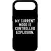 Sarcastic Humor Statement Custodia per iPhone Air il mio umore attuale è un'esplosione controllata Witty Sarcastic