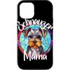 Whisker Mosaic Lettering Co. Custodia per iPhone 12/12 Pro Schnauzer, mamma, macchiato, cane, illustrazione