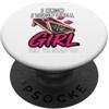 sack toss bean bag toss playing Cornhole I Know I throw Like A Girl Try To Keep Up Funny Cornhole PopSockets PopGrip Adesivo
