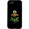 The Botany Bureau Custodia per iPhone SE (2020) / 7/8 Illustrazione della pianta dell'orchidea pantofola della signora Paphiopedilum