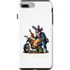 Bunny Meccanico Estetica Officina Moto U Custodia per iPhone 7 Plus/8 Plus La Mia Moto È A Posto Scena Comica Di Centauro