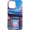 Japanese Aesthetic Styles Gifts Custodia per iPhone 13 Pro Max Tempio giapponese Torii Gate Sakura Cherry Blossom Tori