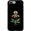 The Botany Bureau Custodia per iPhone 7 Plus/8 Plus Illustrazione della pianta dell'orchidea pantofola della signora Paphiopedilum