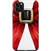 Candy Lovers and Sweets Xmas Christmas S Custodia per iPhone 11 Pro Max Cintura di Babbo Natale come fiocco Coquette Natale Natale fiocco rosso