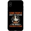 Engineer Humorous Toolbox Gone Tech Custodia per iPhone XS Max Sarcastico divertente dire che alcune persone sono solo scomparse