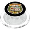 Happy Camper RV Camping Pun Joke Camp Lo Happy Camper RV Camping Pun Joke Amante del Camp Caravan Van PopSockets PopGrip per MagSafe