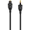 AudioQuest Pearl - Cavo ottico Toslink completo, 3,5 mm, 0,75 m