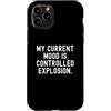 Sarcastic Humor Statement Custodia per iPhone 11 Pro il mio umore attuale è un'esplosione controllata Witty Sarcastic