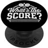 Funny ping pong apparel co. Qual è il punteggio Giocatore di tennis da tavolo Sport Fan umorismo PopSockets PopGrip Adesivo