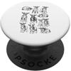 Vintage Baby Goat Funny Gifts and Appare Capre anni '90 Vintage Tattoo Style Retro Baby Goat Graphic Y2K PopSockets PopGrip Adesivo