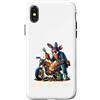 Bunny Meccanico Estetica Officina Moto U Custodia per iPhone X/XS La Mia Moto È A Posto Scena Comica Di Centauro