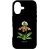 The Botany Bureau Custodia per iPhone 17 Illustrazione della pianta dell'orchidea pantofola della signora Paphiopedilum