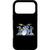 Jeff Hobrath Custodia per iPhone 17 Pro Max divertente, batteristi, batteria, set, cartone animato, illustrazione