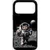 Space Cat Origins Custodia per iPhone 17 Pro Max Divertente Gatto Astronauta Luna Atterraggio Victory Selfie con Terra