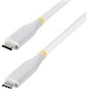 StarTech Cavo USB4 USB-C 1m, 40Gbps, 240W, 8K 60Hz/4K 240Hz DP2.1, Bianco | Ricarica Power Delivery, Cavo dati e video ad alte prestazioni