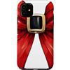Candy Lovers and Sweets Xmas Christmas S Custodia per iPhone 11 Cintura di Babbo Natale come fiocco Coquette Natale Natale fiocco rosso
