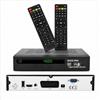 Bamof 2 telecomandi 2225 PRO ricevitore satellitare, ricevitore satellitare digitale DVBS2 Full HD (HDMI, SCART, 2 USB) [preprogrammato per Astra, Hotbird e Türksat] + cavo HDMI, nero