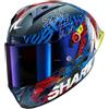 SHARK, Casco Moto Integrale AERON-GP FIM RACING #2 SPEED-VIB Carbon Blue Red DBR, L