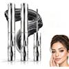 Looxbety 2 Pezzi Iron Eye Mascara, Metal Mascara Nero Waterproof, 3D Curling | Scovolino in Metallo Lavabile, Nutriente Lunga Tenuta, Non Grumosa, Asciugatura Rapida, a Prova di Sbavature, Impermeabile