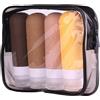 RoseFlower Bottiglie da viaggio in Silicone, kit viaggio aereo contenitori da viaggio per liquidi, ricaricabili e comprimibili, per lozione, bagnoschiuma, shampoo, accessori da viaggio, 90 ml