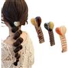 Yaepoip No Damage Soft Elastic Spiral Hair Ties for Women, SpiralStretchy Ponytail Holders, Phone Cord Spiral Hair Ties for Thick Hair, Ponytails (3Pcs-D)
