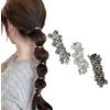 Yaepoip No Damage Soft Elastic Spiral Hair Ties for Women, SpiralStretchy Ponytail Holders, Phone Cord Spiral Hair Ties for Thick Hair, Ponytails (3Pcs-B)