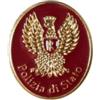 miss divisa Polizia di stato araldica ovale mini spilla - Pin in Metallo Smaltato Oro cm 1,5