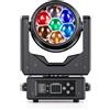 Yespick 7X40W Testa Mobile LED RGBW,7 LEDs Luce da Palco con DMX512,Modalità Master/Slave,Effetti Wash,Fascio,Vortice,Caleidoscopio,Messa a Fuoco Elettronica,per Bar, Concerti,Festival,Discoteche