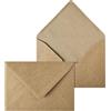 Netuno 20 buste da lettera Marrone kraft B6 12,5x17,5 cm eleganti e moderne