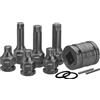Hazet 990S/11 Serie di Inserti Chiave a Bussola per Giravite ad Impulso Xzn per Avvitatore ad Impulso, Nero, Attacco Quadro, Cavo, 20 mm 3/4 di Pollice