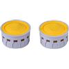 Cornat TECWS508 Inserto M22/M24 per risparmio idrico fino al 70% con guarnizione adatta per aeratore standard grigio in plastica interna, ugello miscelatore, argento