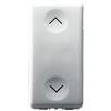 GEWISS - GW20559DY Commutatore Unipolare 250V AC, 10Ax, Neutro, Simbolo Su-Giù', 1 Modulo, System White
