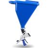 Marshalltown Sharp Shooter 2.1 pistola ad imbuto/pistola a spruzzo con adattatore angolare a 45 gradi, blu, strumento per pittori