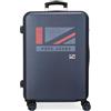 Pepe Jeans Aidan Valigia media blu 46 x 65 x 23 cm rigida ABS chiusura a combinazione laterale 56 3,22 kg 4 ruote doppie