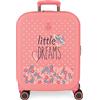 Enso Little dreams Valigia cabina rosa 40x55x20 cm ABS rigido Lucchetto TSA integrato 37L 2,74 kg Bagaglio a mano 4 doppie ruote