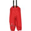 Celavi Rainwear Pants - Solid-Pantalones impermeable Niños, Rojo (Rot - Rot), 80 cm
