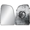 LONGLING Specchio retrovisore destro di ricambio per il lato del passeggero, grande cristallo superiore riscaldato con piastra posteriore, cristallo per specchio per FIAT Ducato, Citroen Jumper, Peugeot Boxer