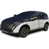 Konnfeir Mezza copertura copriauto per inverno estate copri carrozzeria per esterni per interni Impermeabile antipolvere universal Materiale poliestere 210D con cotone (Hatchback)