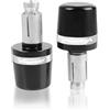 OLXWFNTD Manopole Manubrio Per Honda Per Varadero XL 1000 125 Accessori Moto 7/8 22mm Manopole Manubrio Manubrio Tappo Terminale(Silver1)