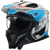 LS2, Casco Moto Jet/Modulare DRIFTER DEVOR Matt White Blue, M