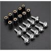 UYCHYTQR Kit bulloni Per XADV X ADV X-ADV Per Integra 750 Per FORZA-125 250 300 5MM 10PCS Kit Bulloni Carena Parabrezza Viti Dadi(Argento)