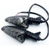 Fuicotto Frecce Luci Moto Compatibile Con BMW F800GS F800GT F800R F800S F800ST F650GS F700GS S1000RR HP4 Indicatore Direzione Anteriore/posteriore Moto(36mm Smoke)