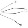 EVTSCAN Barre di Supporto Per Borse Laterali Durevoli Per Triumph Bonneville T100/Thruxton 900(Argento)
