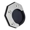 GQUIKGW Accessori per stand CNC Moto Per YAMAHA TRICKER 250 XG250 2004-2012 2013 2014 2015 2016 2017 2018 Piede Cavalletto Laterale Ingrandire Pad Piastra Di Supporto